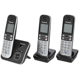 Ασύρματο τηλέφωνο Panasonic KX-TG6823GB μαύρο