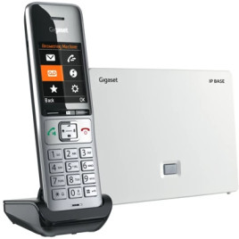 Ασύρματο τηλέφωνο Gigaset COMFORT 500A IP BASE ασημί-μαύρο