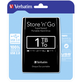Εξωτερικός δίσκος Verbatim Store n Go 2,5" 1TB USB 3.0