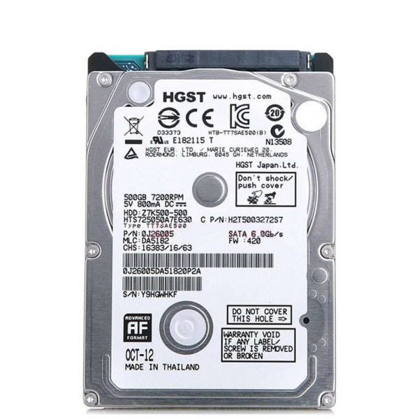Σκληρός Δίσκος HGST HDD 500GB HDD 2.5" SATA