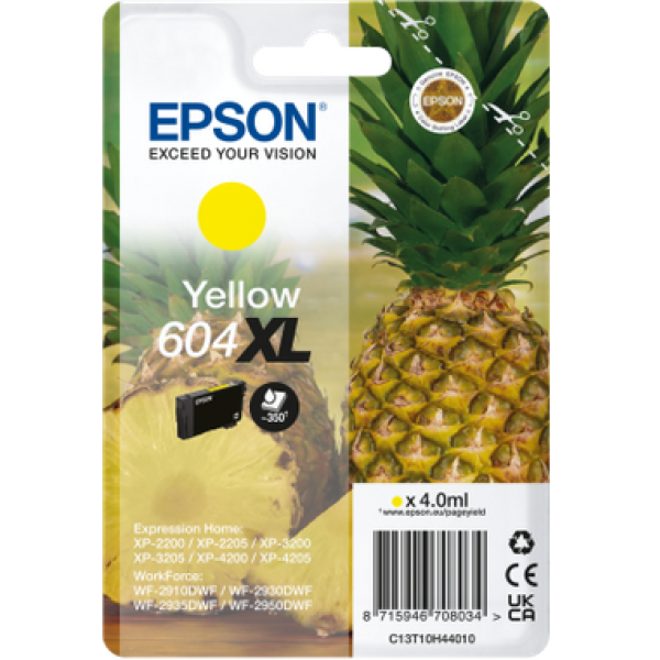Μελάνι Epson κίτρινο 604 XL T 10H4